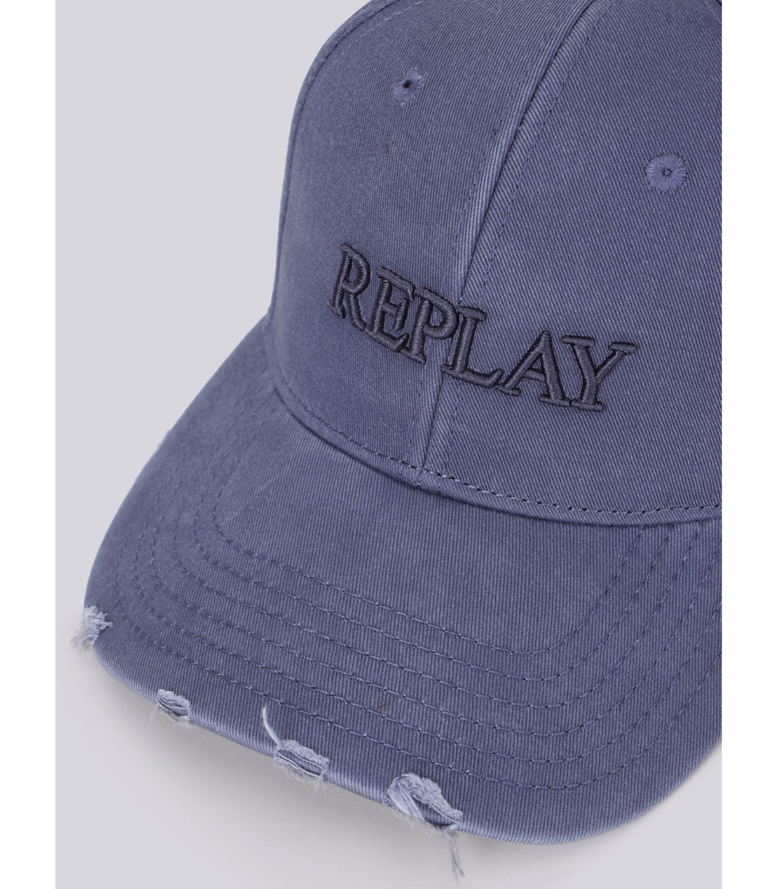 ロゴ刺しゅう入りダメージCAP 詳細画像 ブルーグレー 3